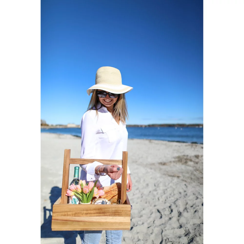 La Cuisine Picnic Table & Carrier - Wood