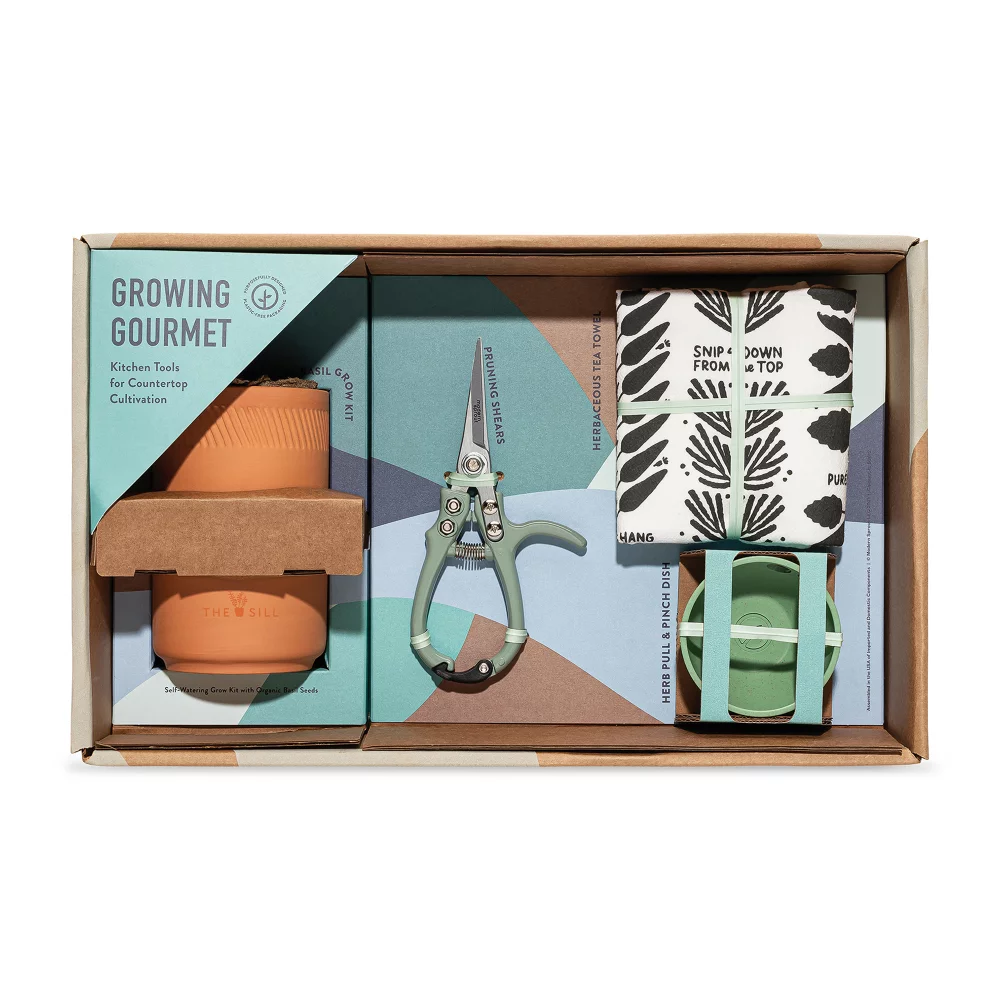 Ensemble cadeau de culture gastronomique Modern Sprout® - Terre cuite
