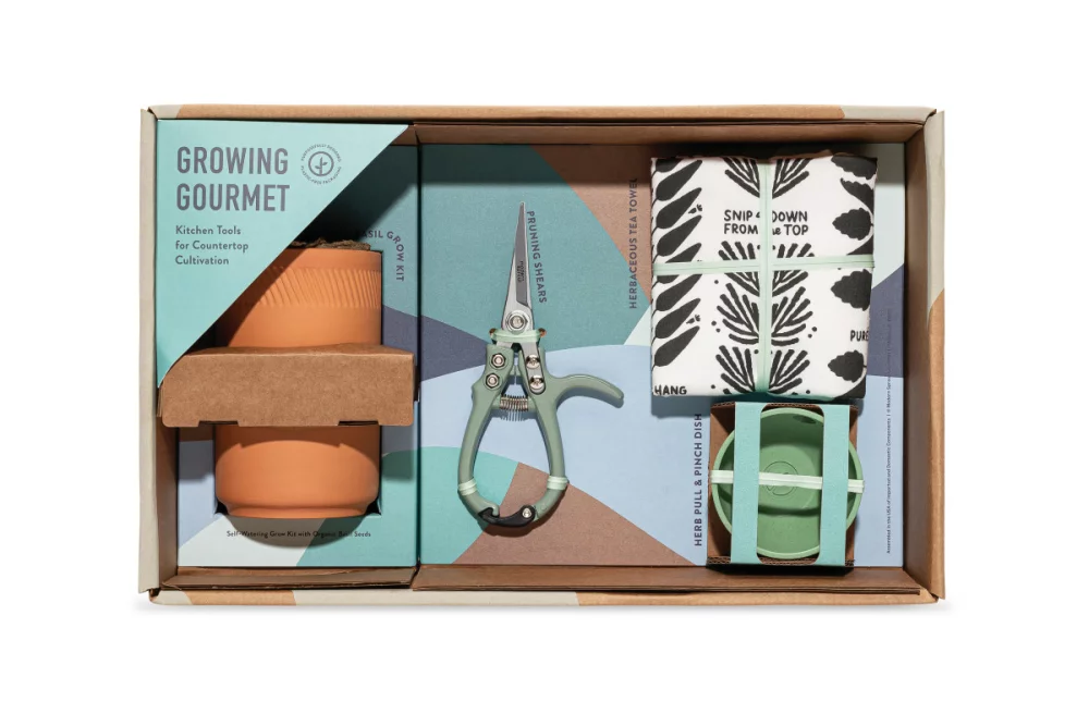 Ensemble cadeau de culture gastronomique Modern Sprout® - Terre cuite