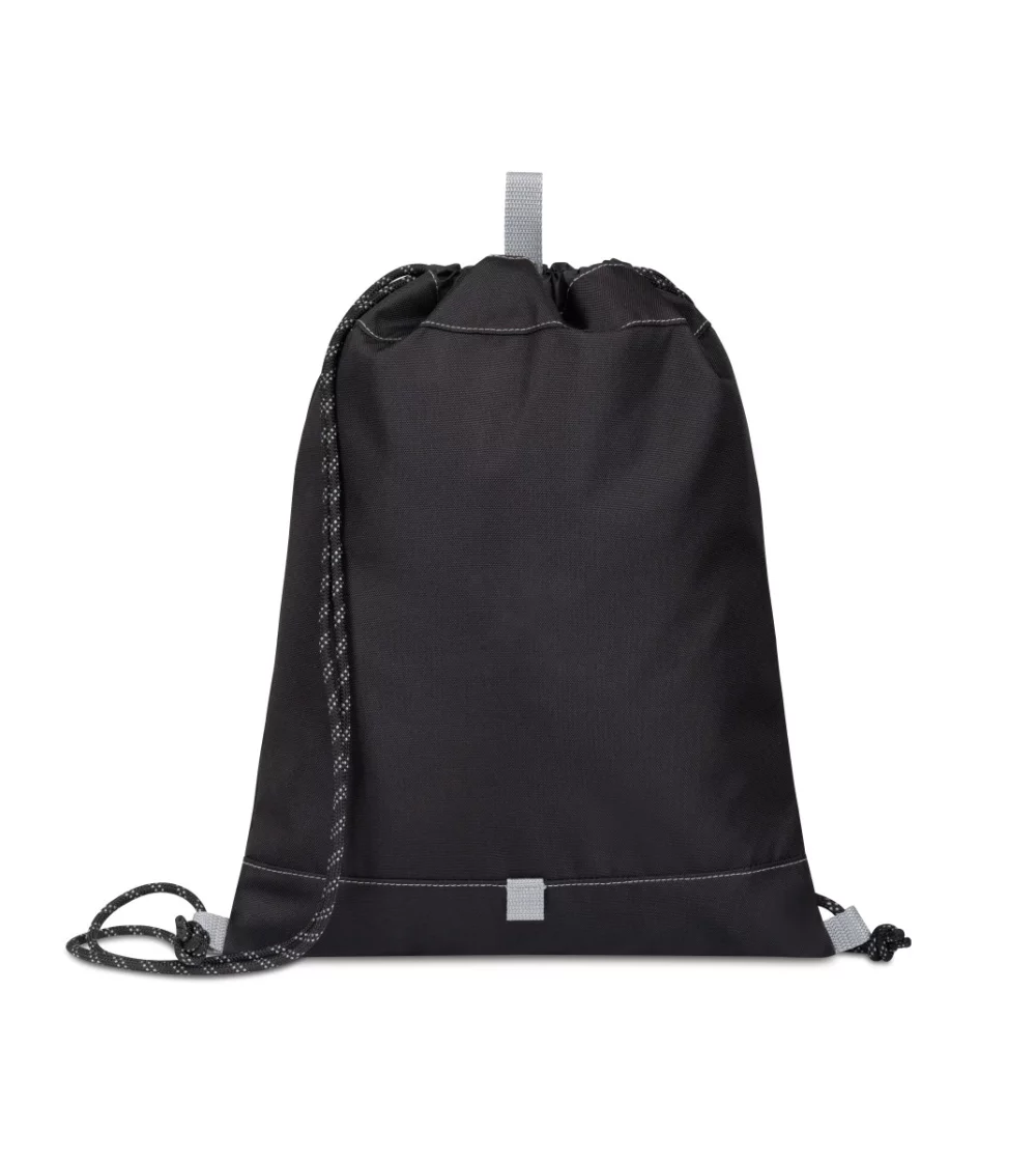 Sac à cordon en poly recyclé - Gris moyen