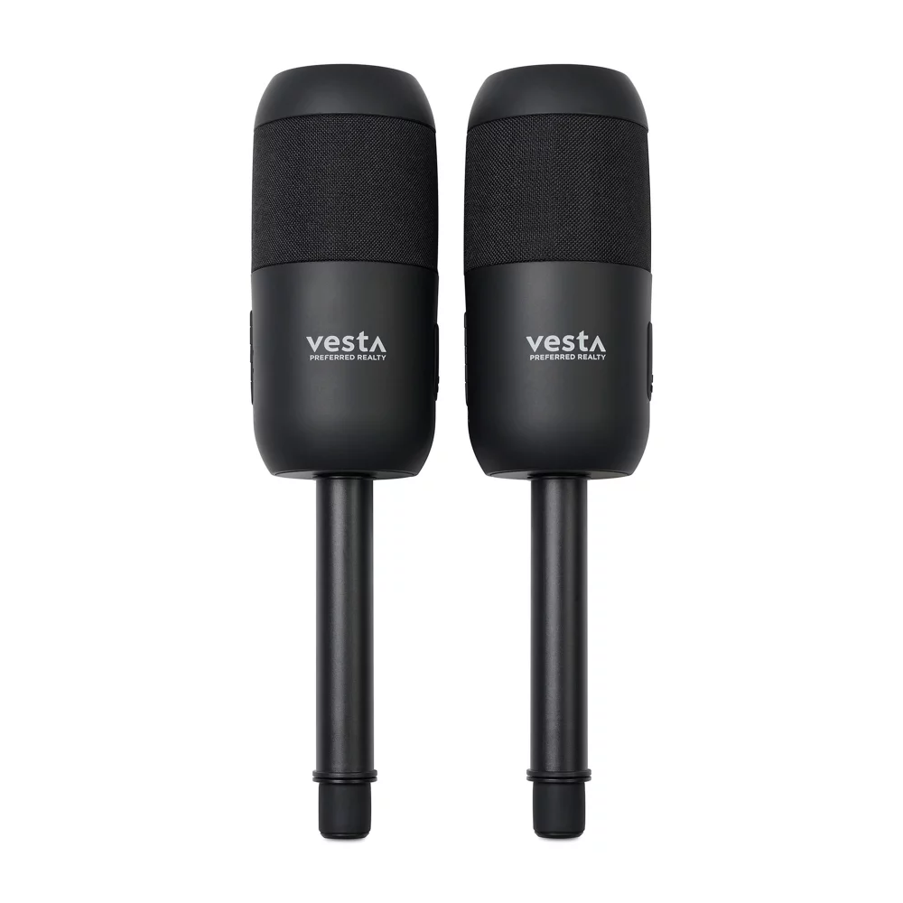 Enceintes Bluetooth solaires iLive™ pour l'intérieur et l'extérieur - Noir