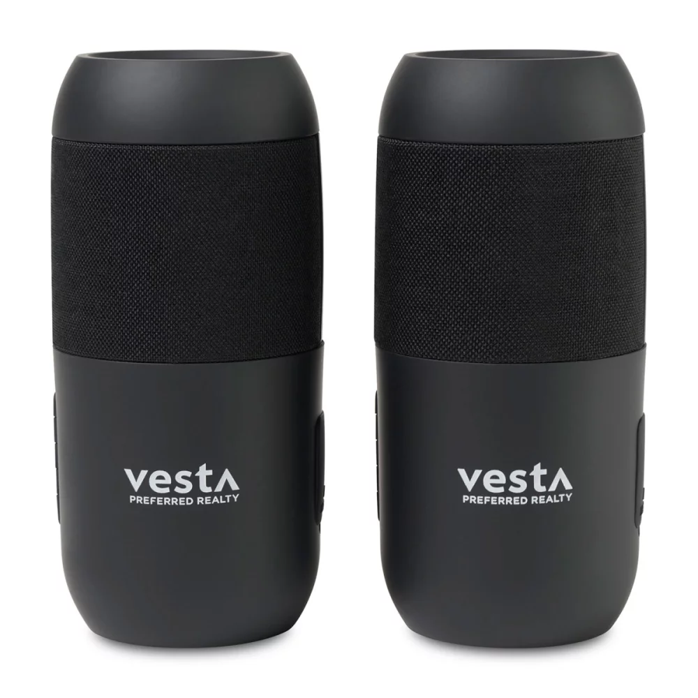 Enceintes Bluetooth solaires iLive™ pour l'intérieur et l'extérieur - Noir