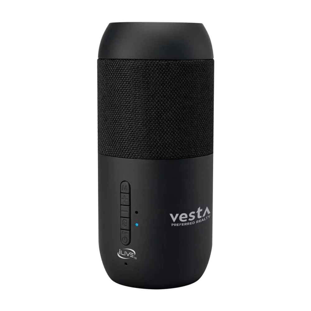 Enceintes Bluetooth solaires iLive™ pour l'intérieur et l'extérieur - Noir