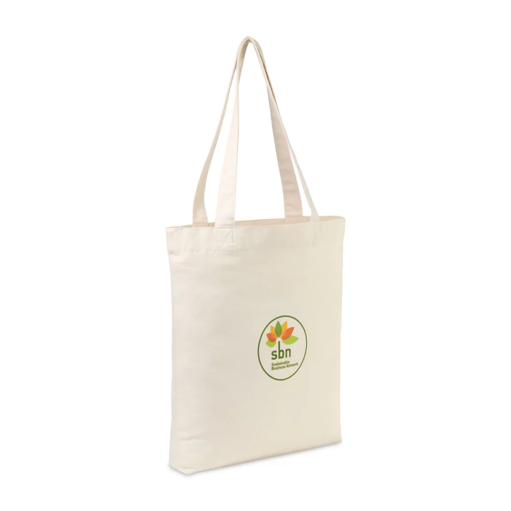 Sac fourre-tout à fond à soufflet en coton recyclé AWARE™ - Naturel