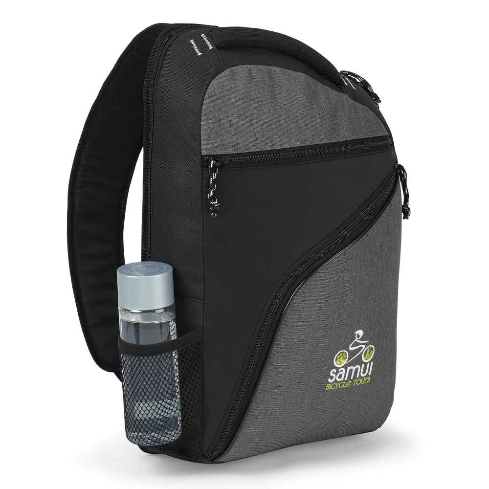 McKinley Laptop Sling Bag - Black-Heather Grey