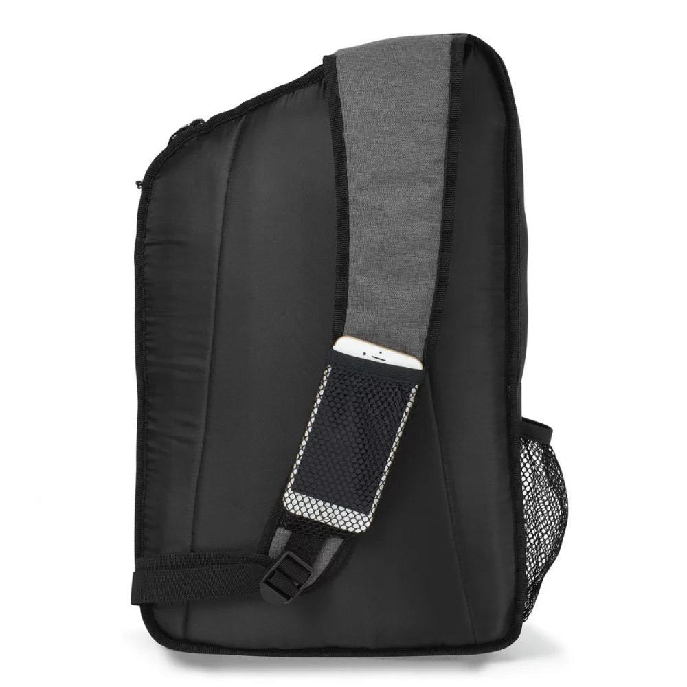 McKinley Laptop Sling Bag - Black-Heather Grey