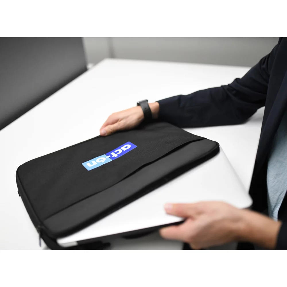 Midtown Slim Laptop Portfolio - Black
