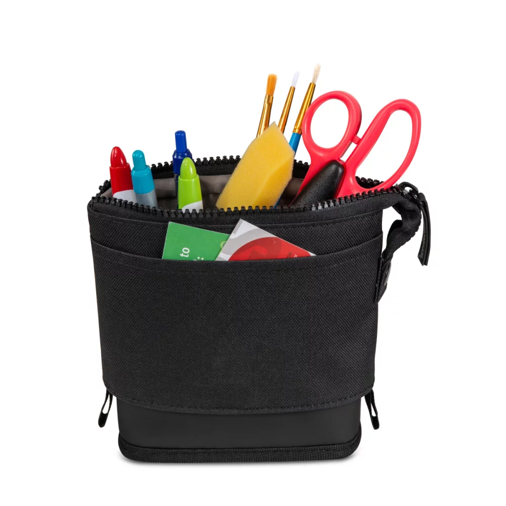 Trousse à crayons de bureau mobile - Noir
