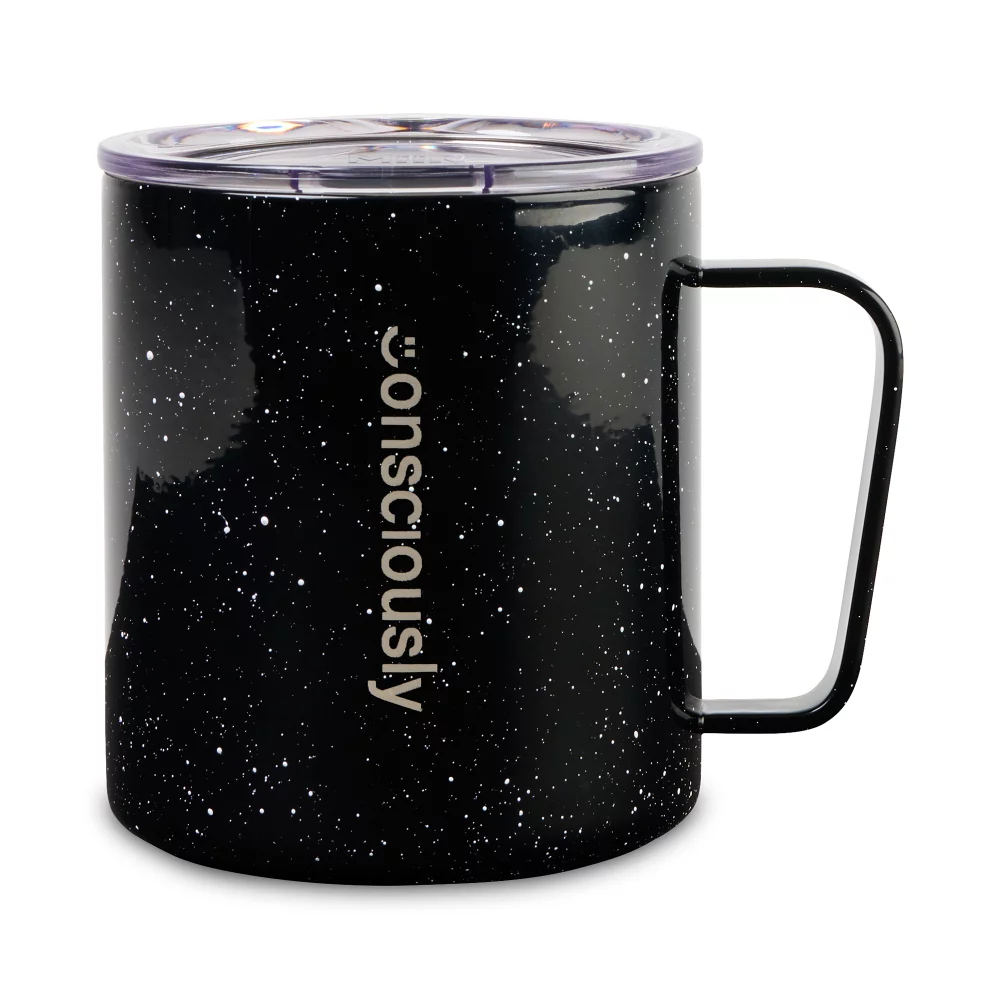 Tasse de camping isolée sous vide MiiR® - 12 oz - Éclaboussures noires