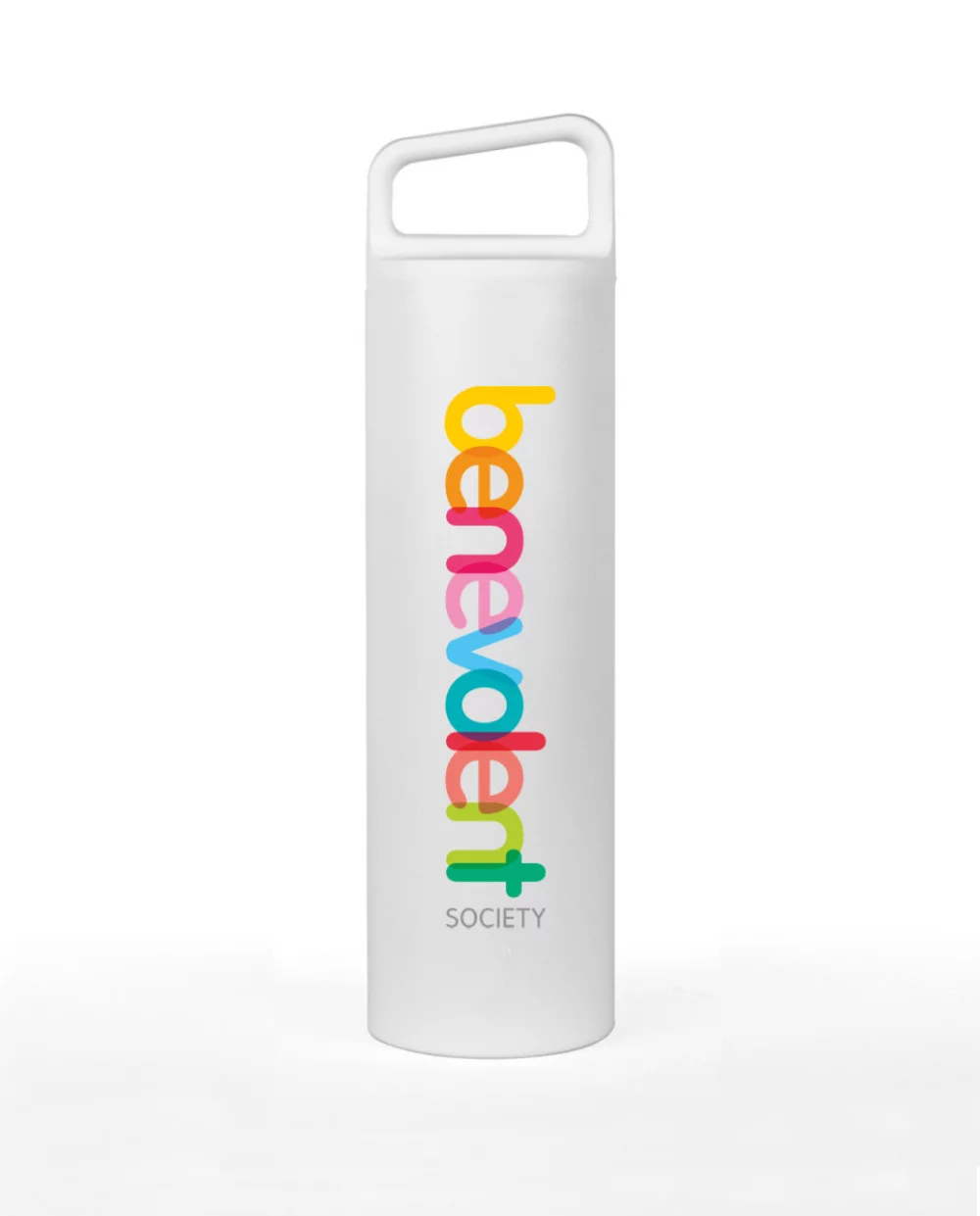 Bouteille à large ouverture isolée sous vide MiiR® - 20 oz - Poudre blanche