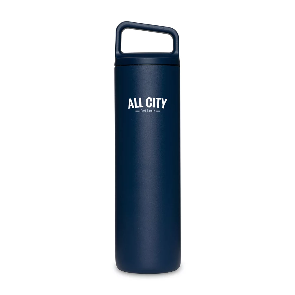 Bouteille à large ouverture isolée sous vide MiiR® - 20 oz - Bleu Tidal