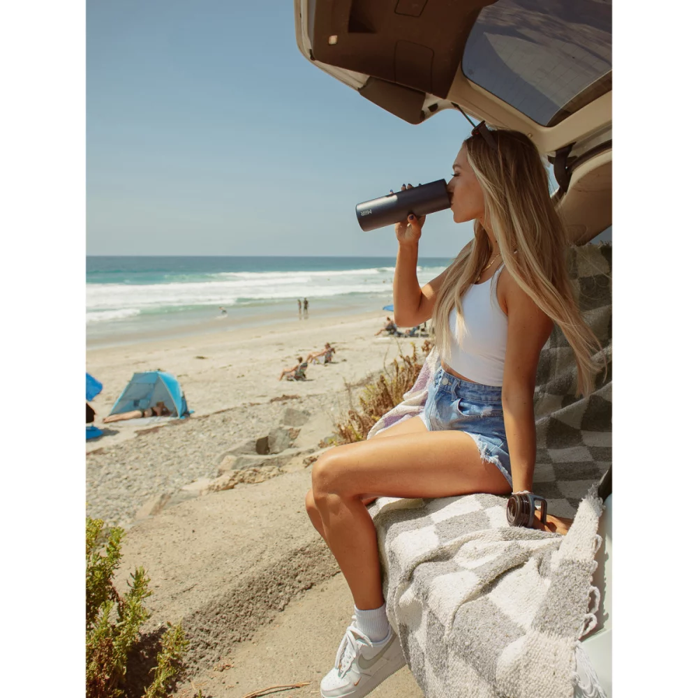 MiiR® Vacuum Insulated Wide Mouth Bottle - 20 Oz. - Tidal Blue