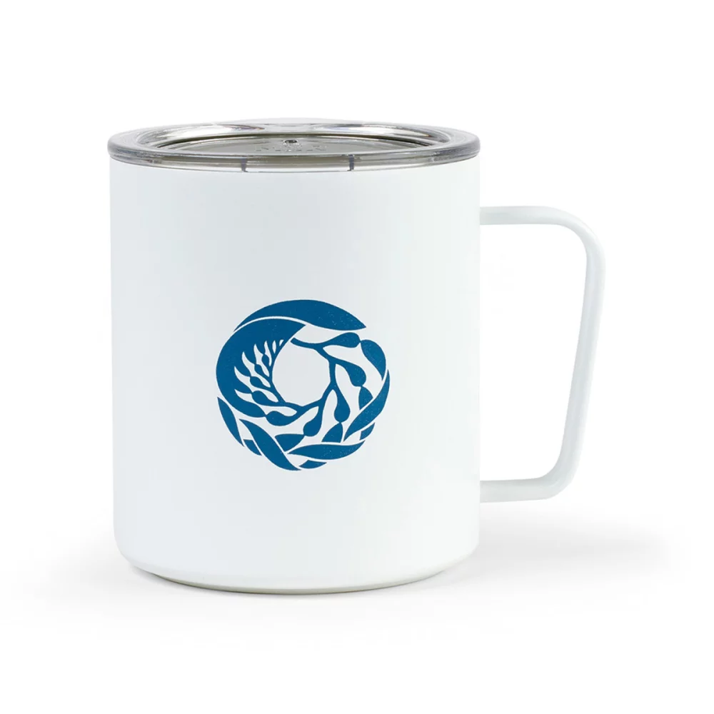 Ensemble cadeau bouteille à large ouverture et tasse de camping MiiR® - Poudre blanche