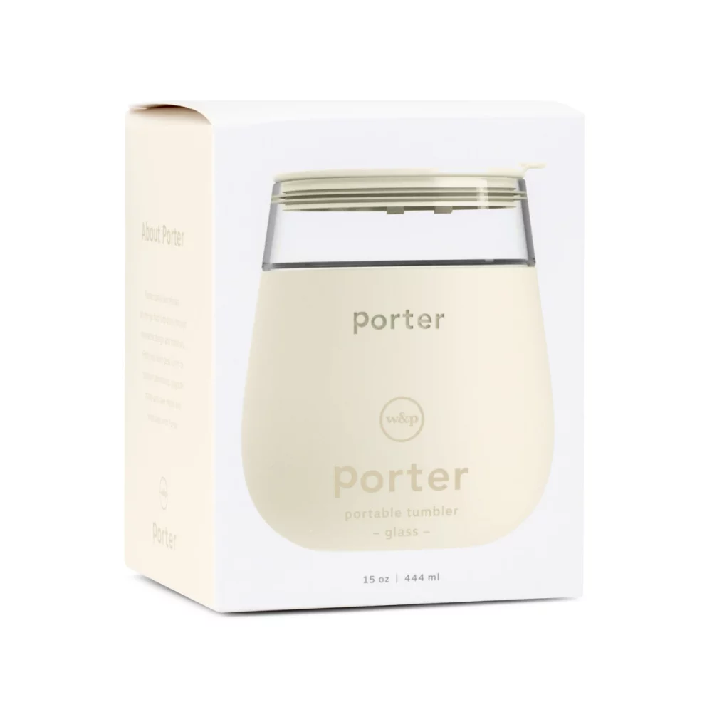 W&P Porter Glass - 15 Oz. - Cream