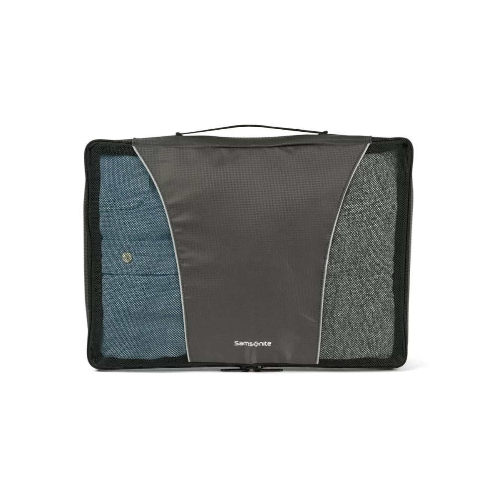 Ensemble de 3 cubes de rangement Samsonite - Charbon