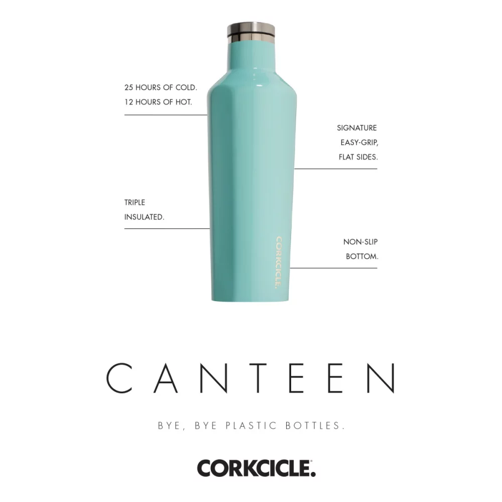 CORKCICLE® Canteen - 16 oz. - Bleu Marine Brillant