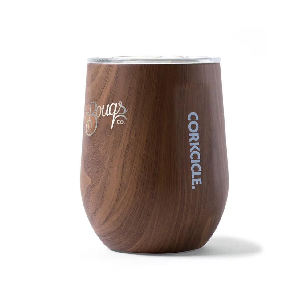 CORKCICLE® Stemless Wine Cup - 12 Oz. - Walnut