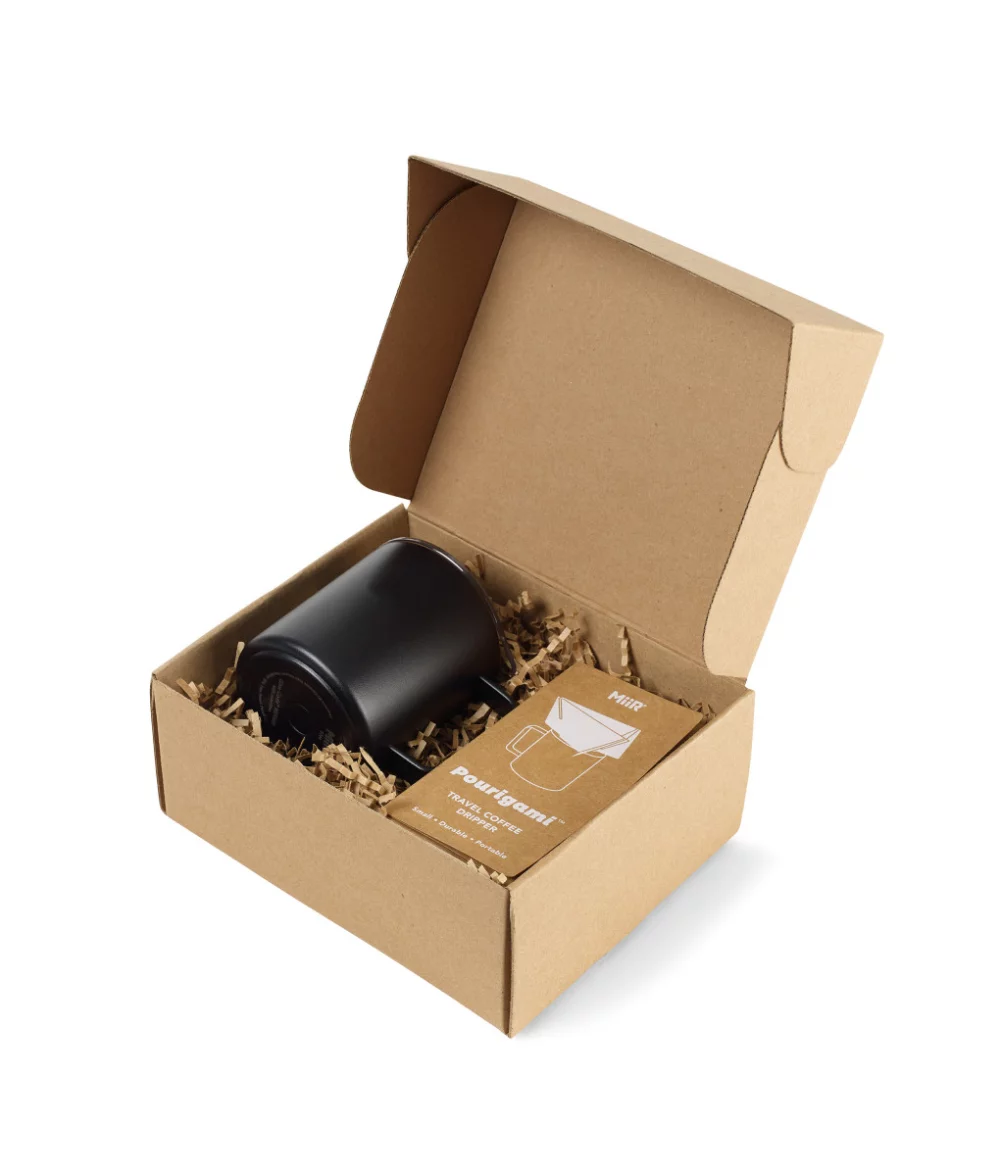 Ensemble cadeau MiiR® Pourigami™ & Camp Cup - Poudre noire