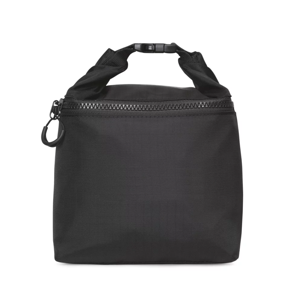 Remmy Wipeable Roll Top Pouch - Black