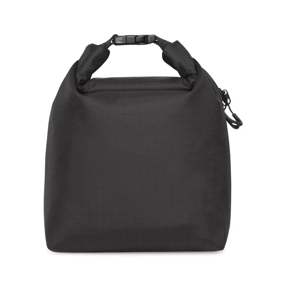 Remmy Wipeable Roll Top Pouch - Black