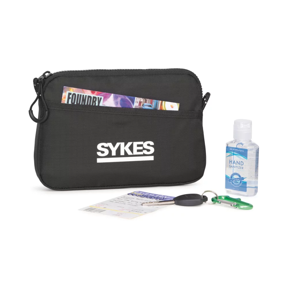 Remmy Wipeable Zippered Pouch - Black
