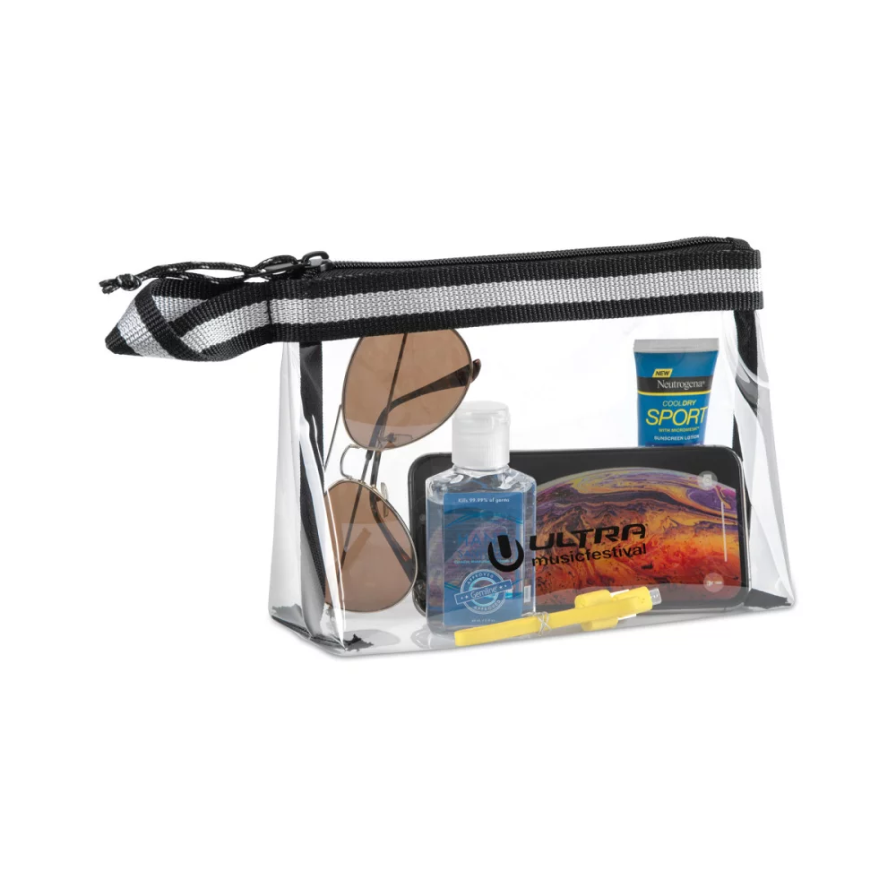 Sigma Clear Zippered Pouch - Clear