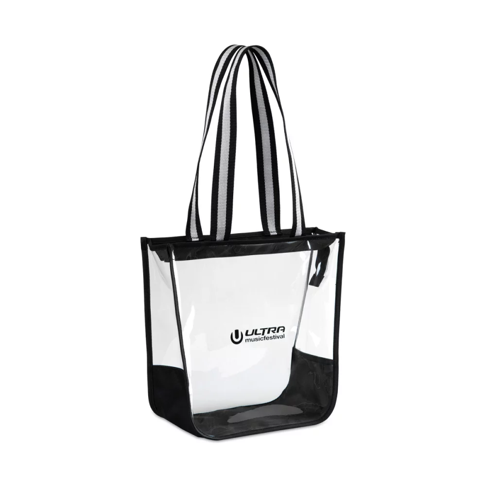 Sigma Clear Zippered Tote - Clear