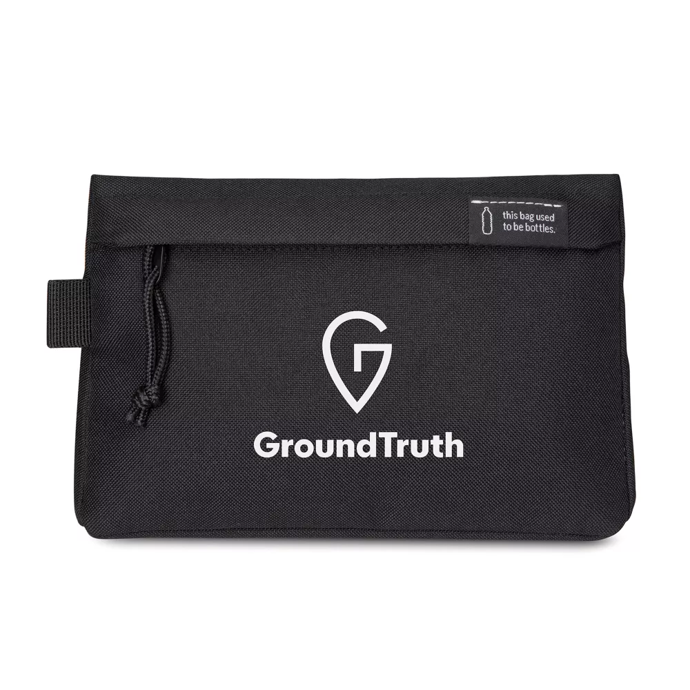 Renew rPET Zippered Pouch - Black