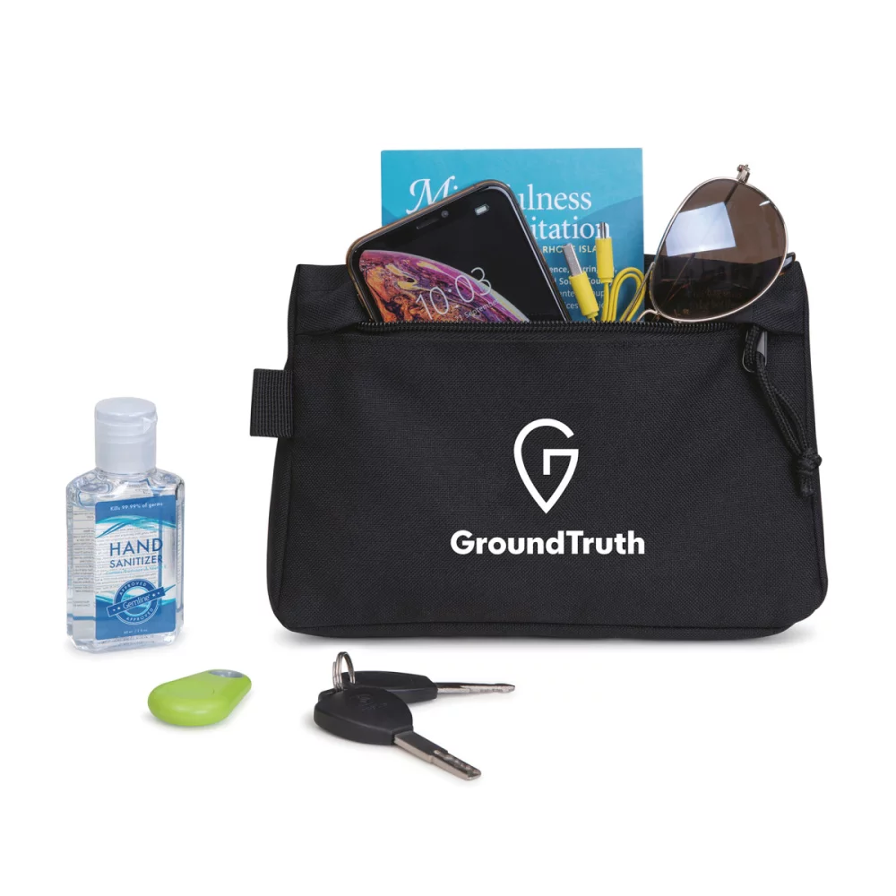 Renew rPET Zippered Pouch - Black