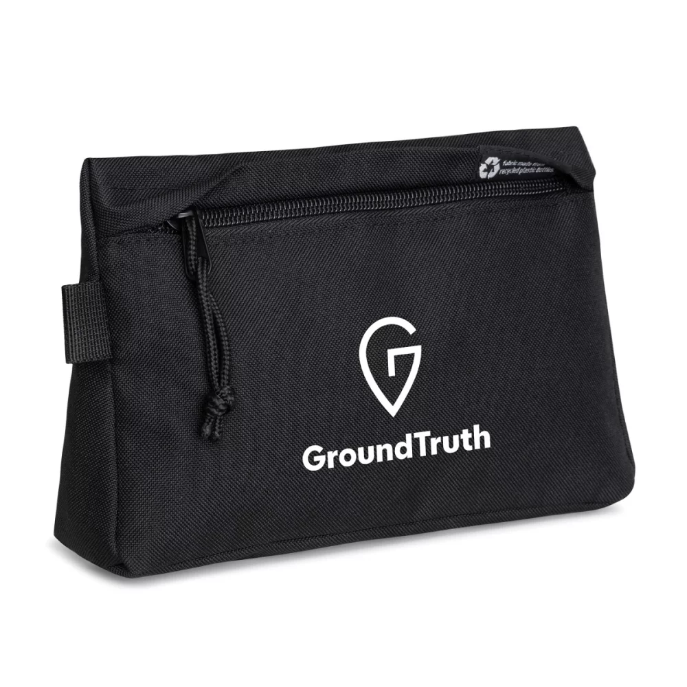 Renew rPET Zippered Pouch - Black
