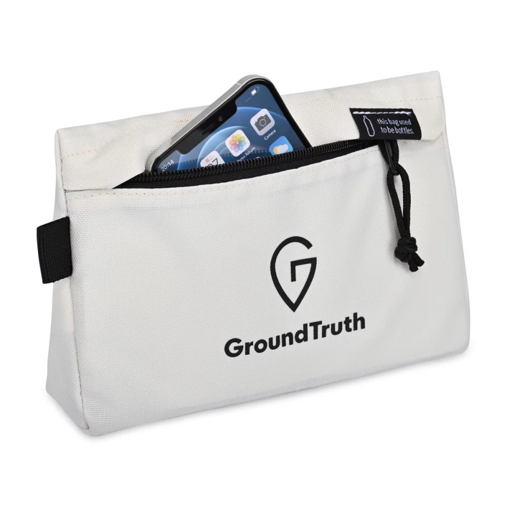 Renew rPET Zippered Pouch - Cream