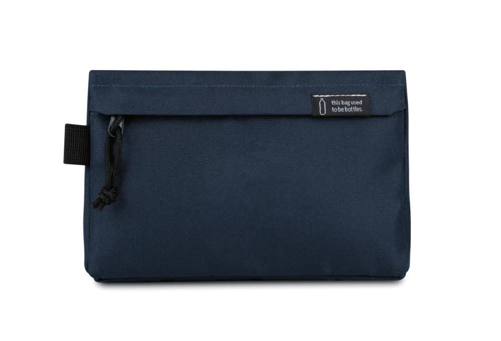 Renew rPET Zippered Pouch - Navy