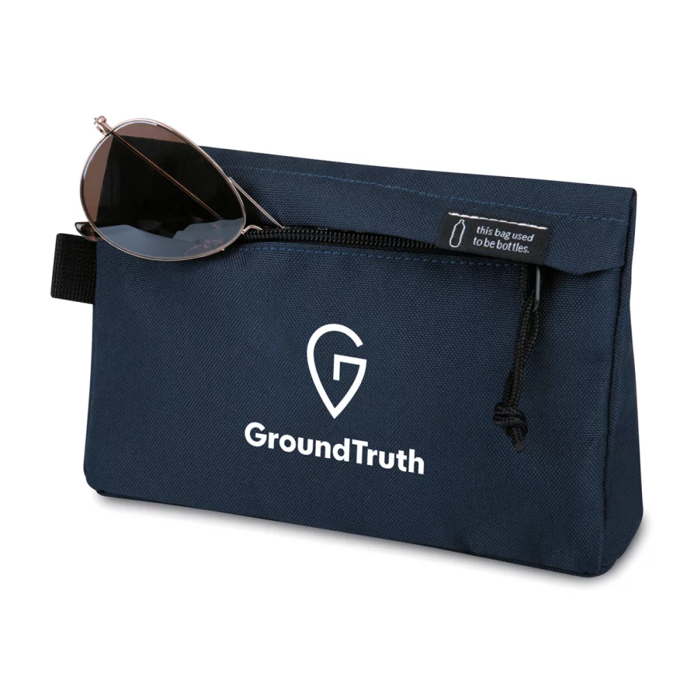 Renew rPET Zippered Pouch - Navy