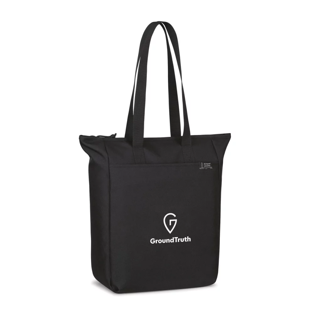 Renew rPET Zippered Tote - Black