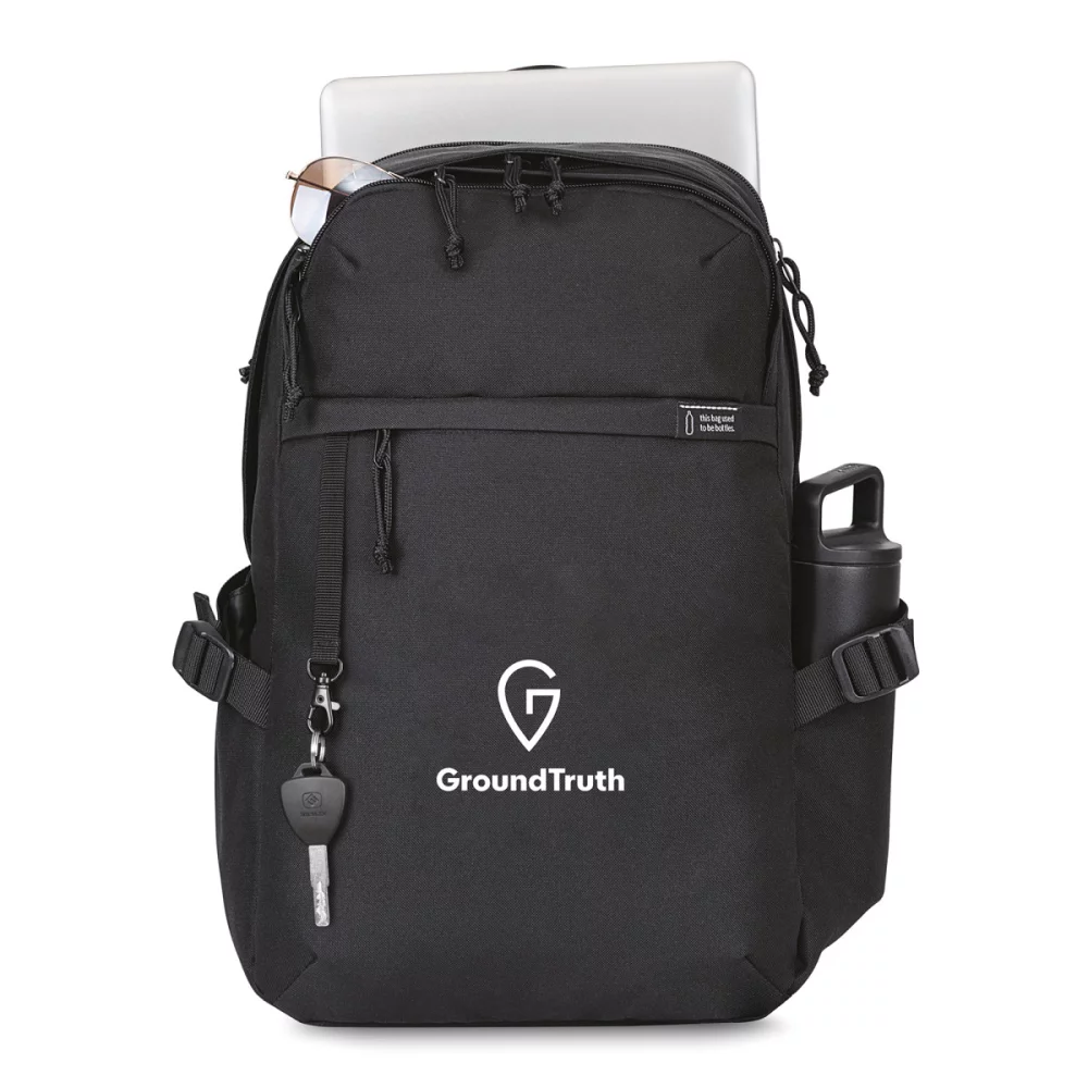 Renew rPET Laptop Backpack - Black