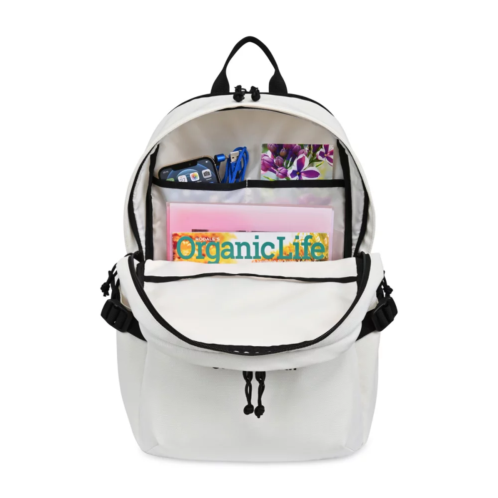 Renouveler le sac à dos pour ordinateur portable en rPET - Crème
