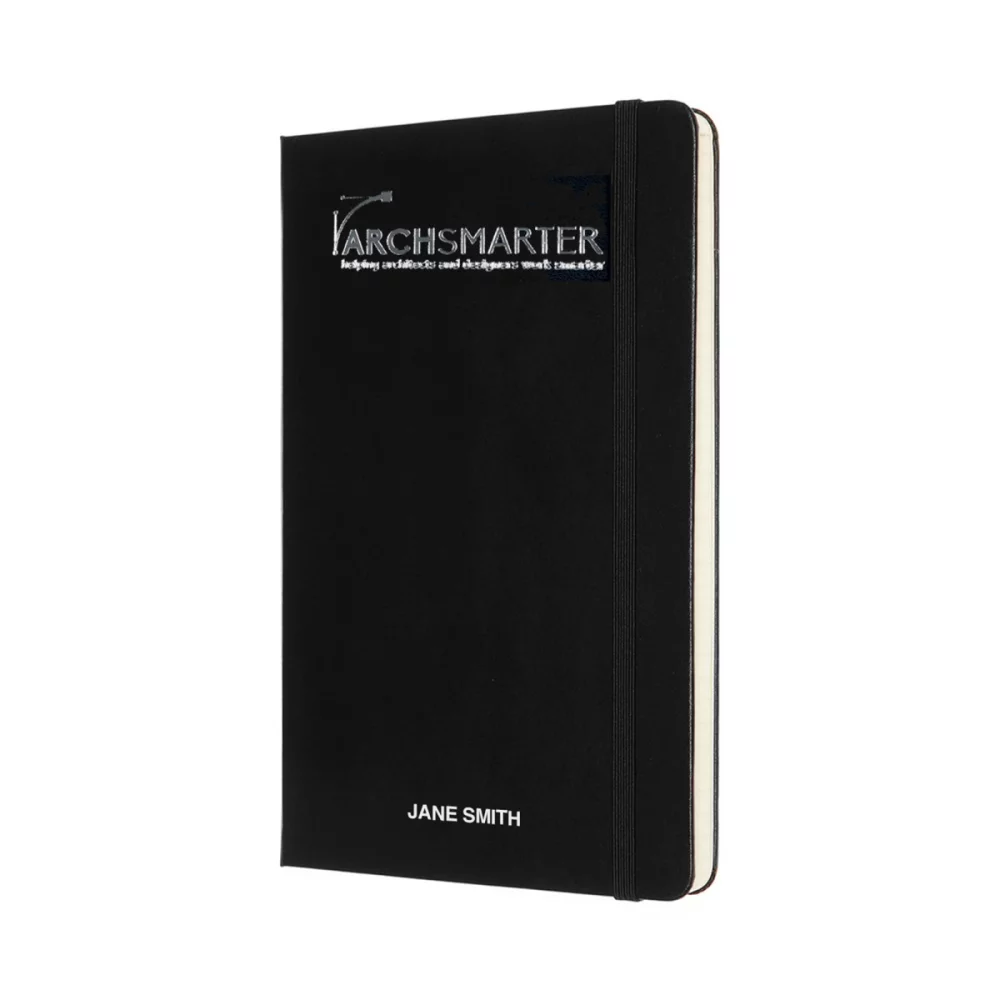 Moleskine® Hard Cover Large Double Layout Notebook - Black