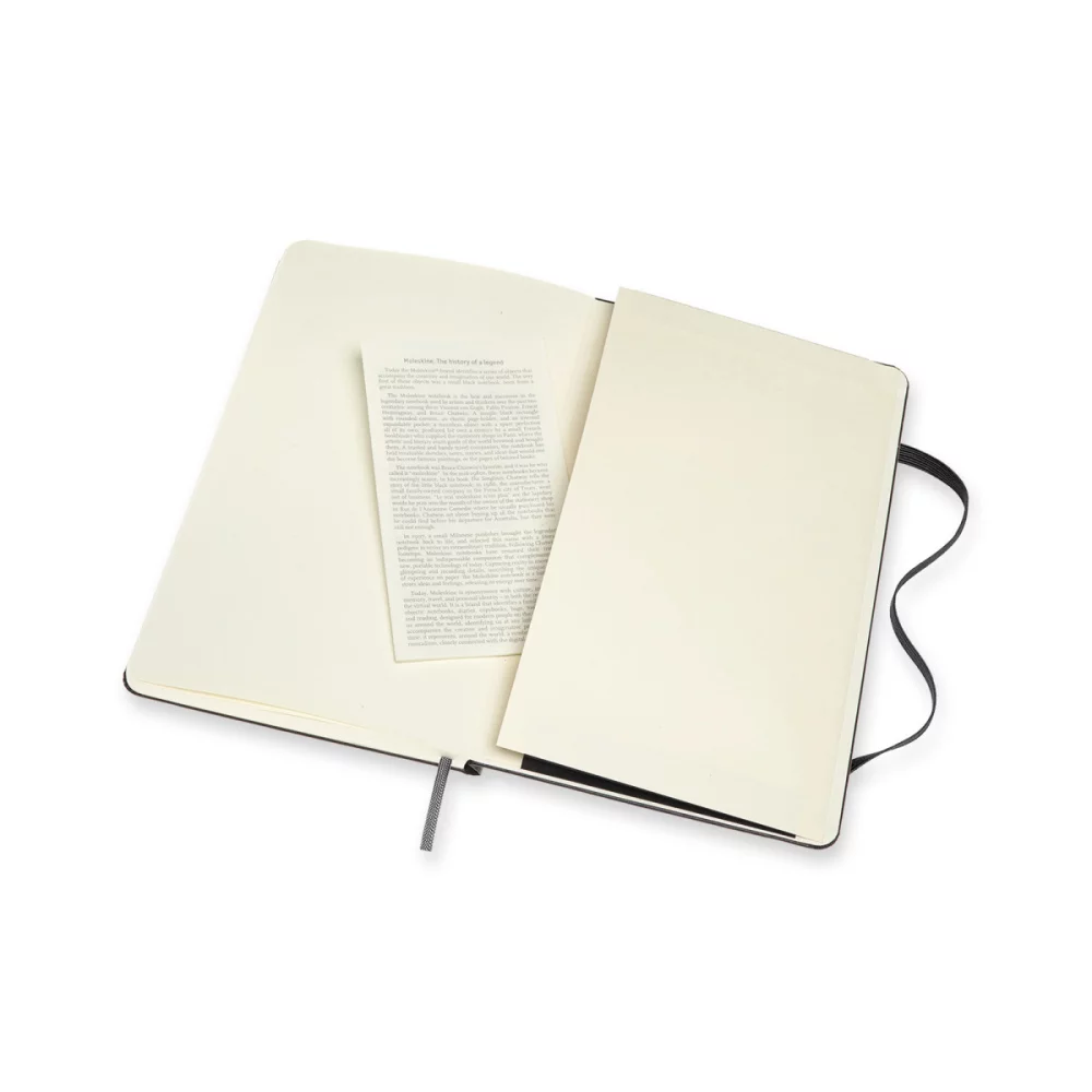Moleskine® Hard Cover Large Double Layout Notebook - Black