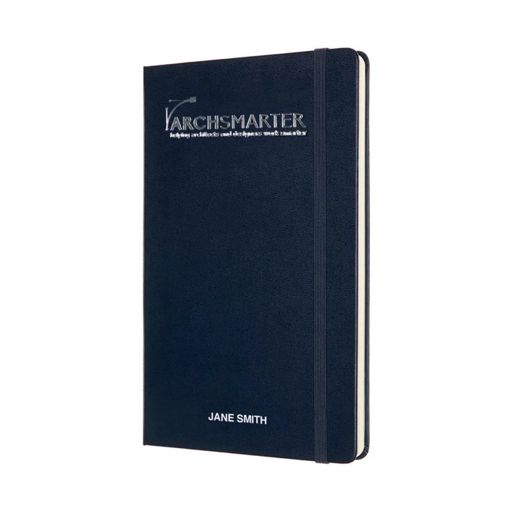 Moleskine® Hard Cover Large Double Layout Notebook - Sapphire Blue