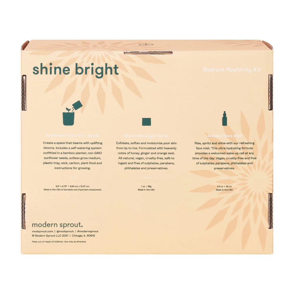 Ensemble de soins Shine Bright Take Care de Modern Sprout® - Tournesol - Tournesol Shine Bright