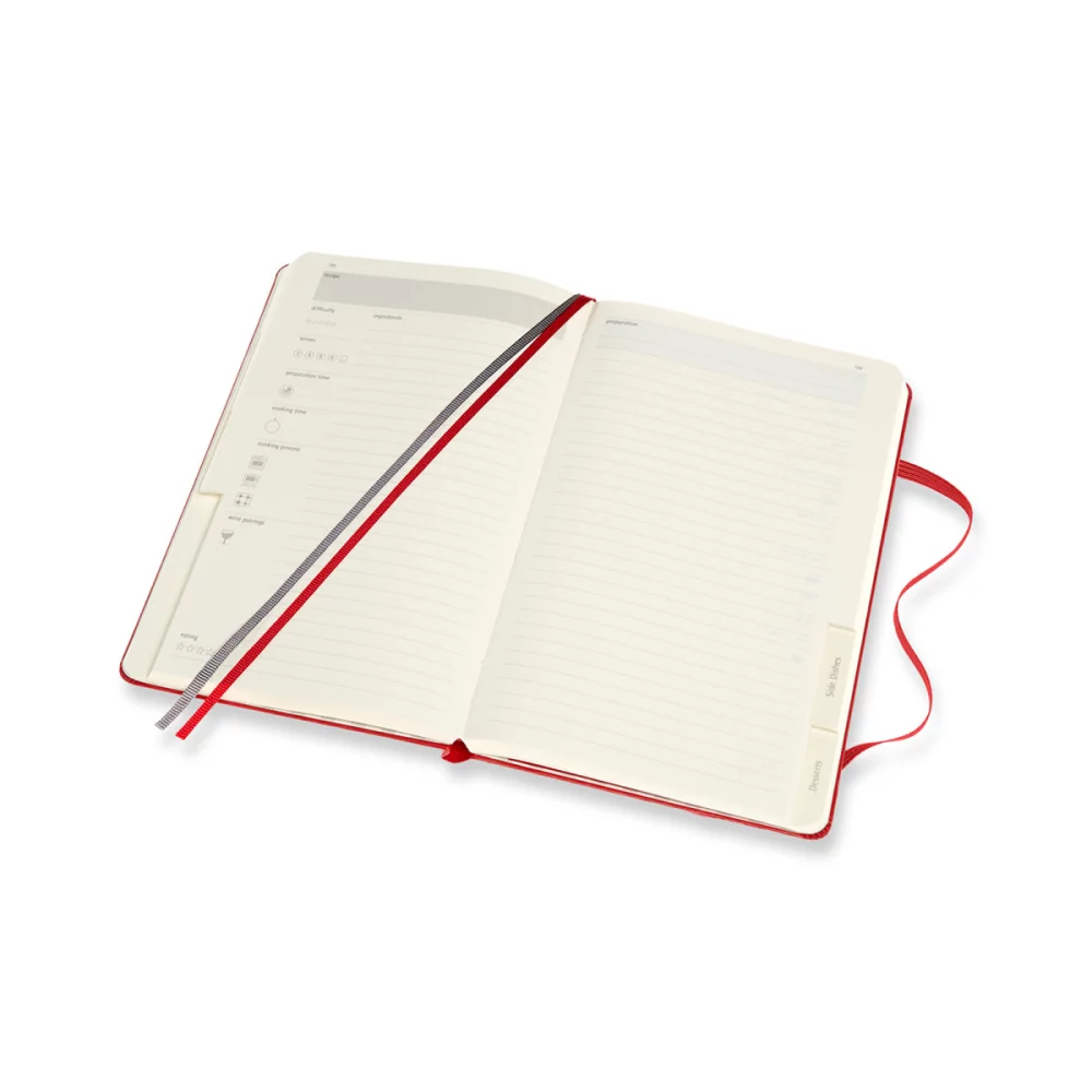 Journal Moleskine® Passion - Recettes - Rouge Écarlate