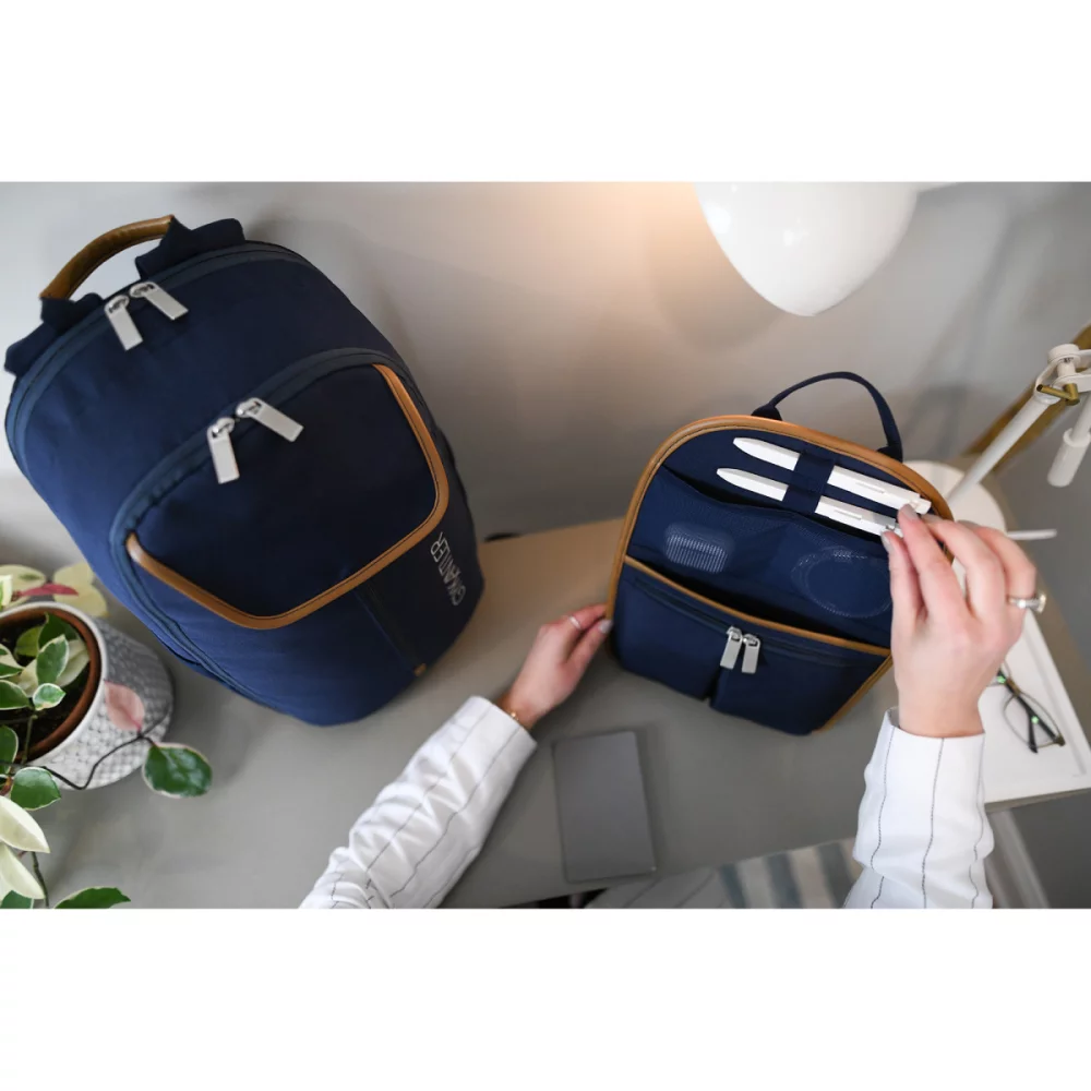 Mobile Office Hybrid Laptop Backpack - Navy Heather
