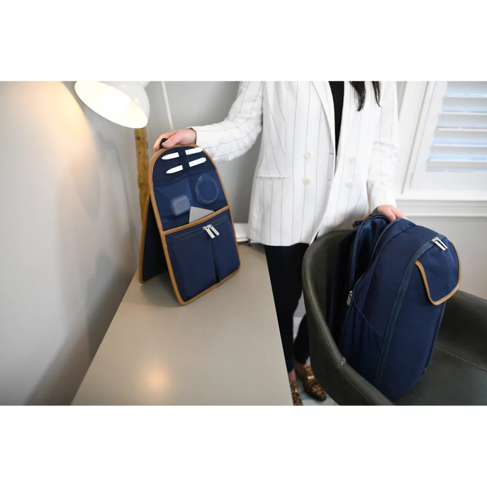 Mobile Office Hybrid Laptop Backpack - Navy Heather