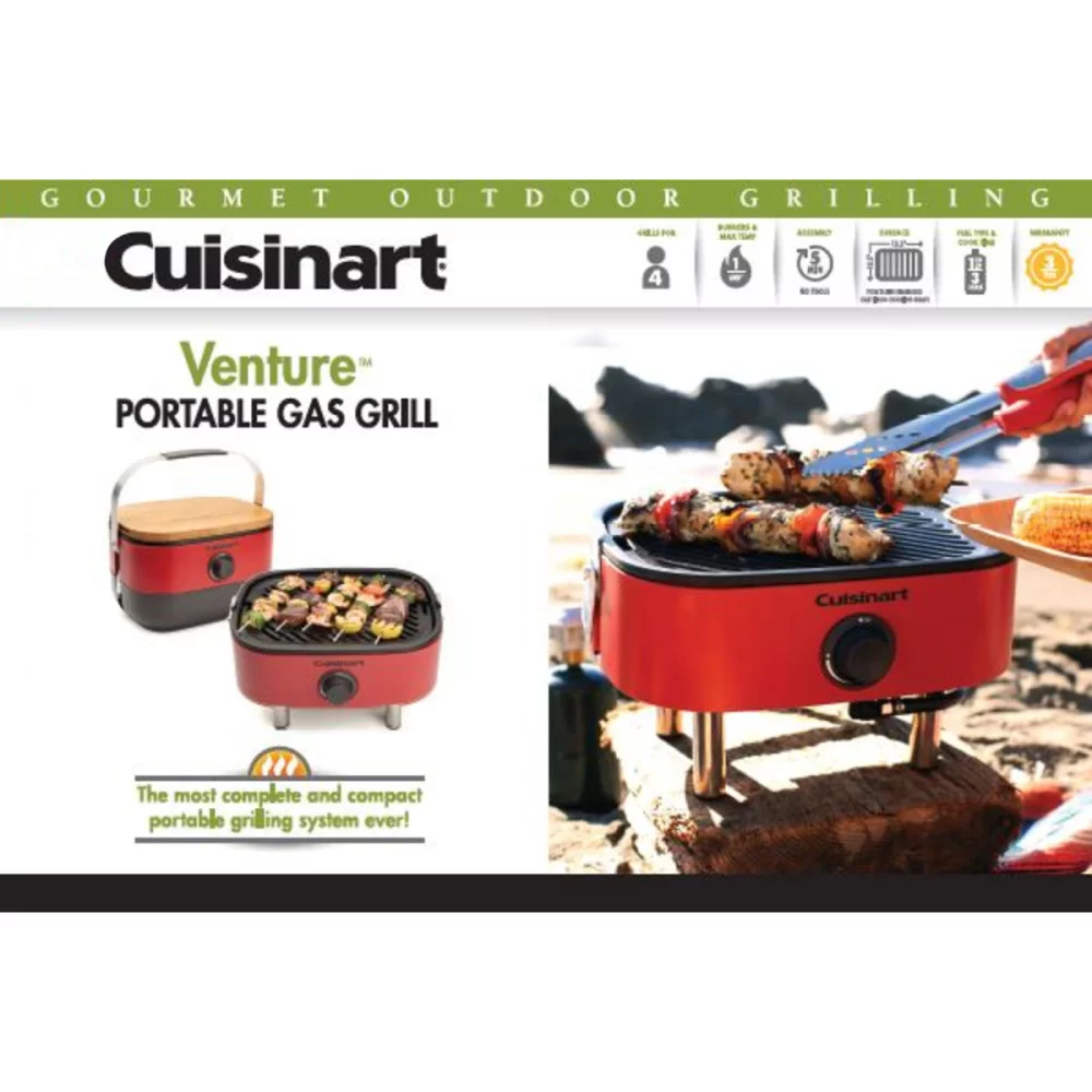 Cuisinart Outdoors® Venture Portable Gas Grill - Red