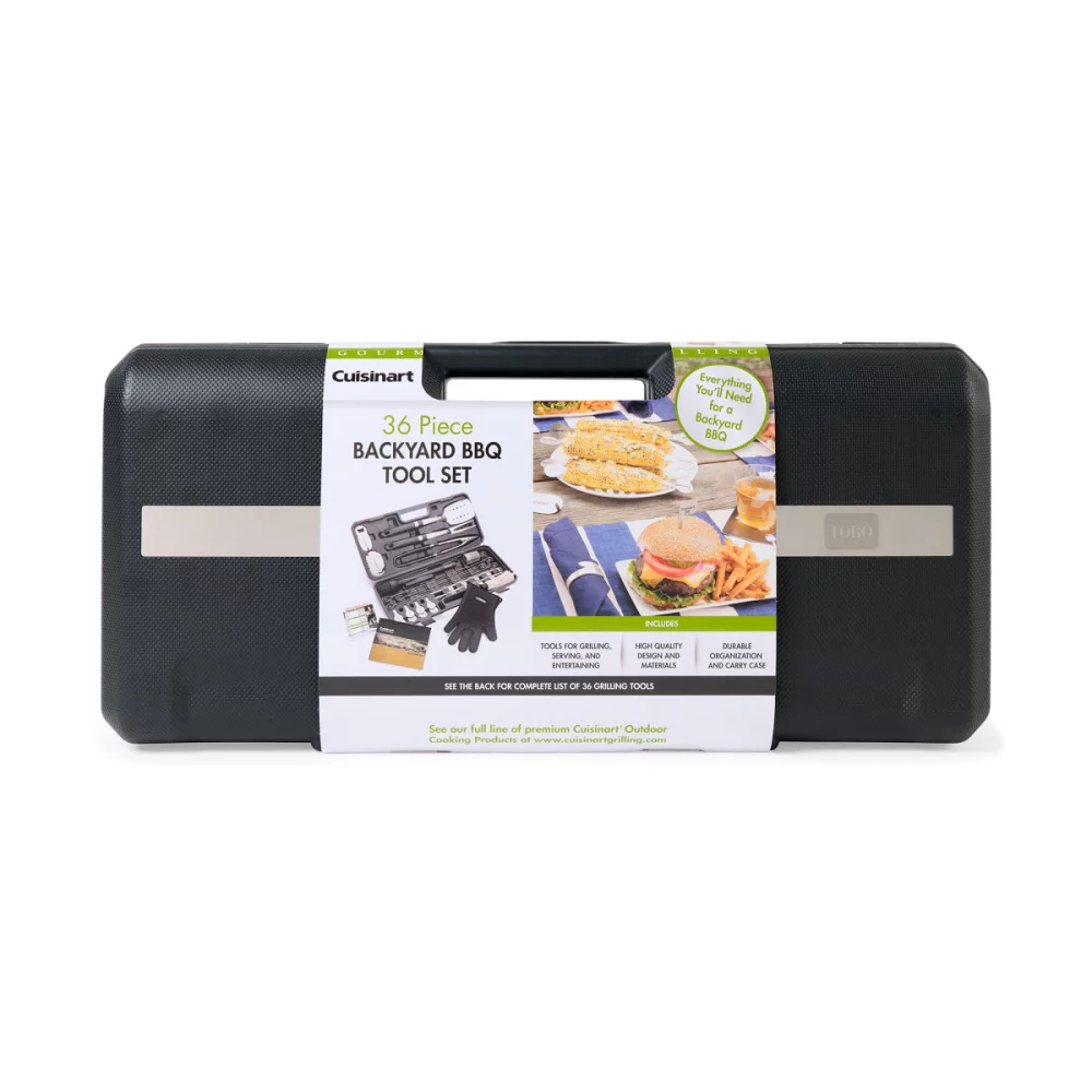 Cuisinart Outdoors® 36 Piece Backyard BBQ Tool Set - Black