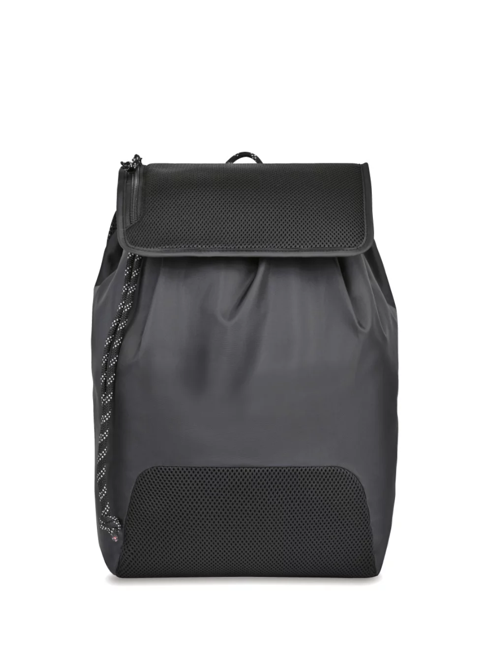 Sac à cordon en maille Revive - Noir