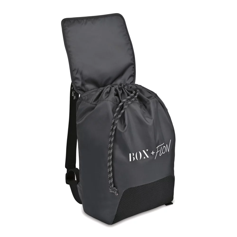 Revive Mesh Drawstring Backpack - Black