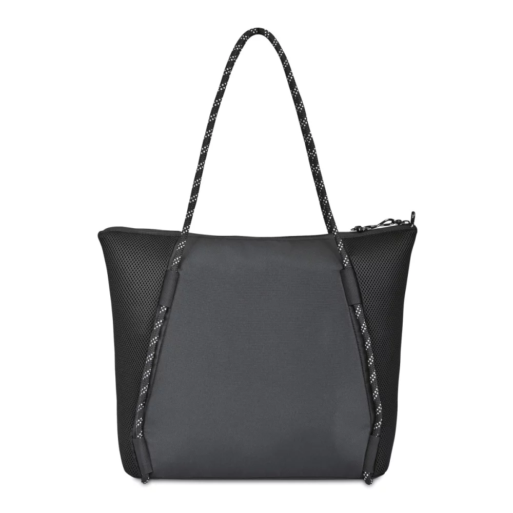 Revive Mesh Zippered Tote - Black