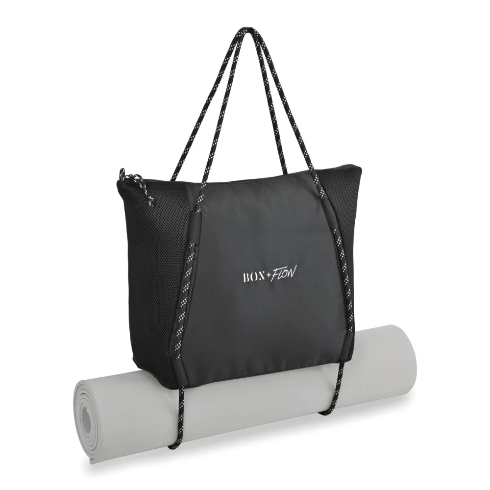 Revive Mesh Zippered Tote - Black