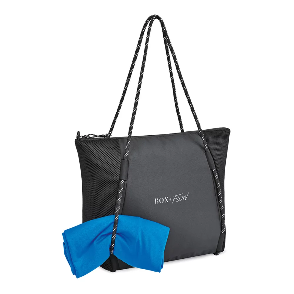 Revive Mesh Zippered Tote - Black